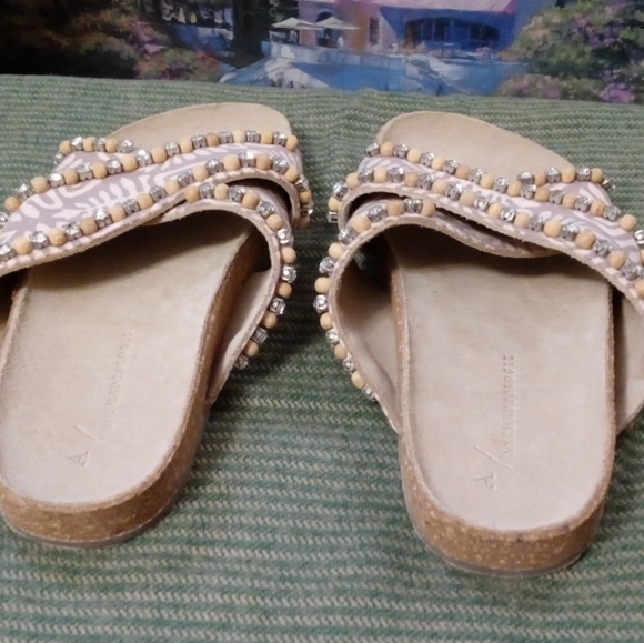 Anthropologie Marnie Embellished Slide 🆕Sandals With 80 Rhinestones.🚢⛵🚤 - Picture 16 of 16